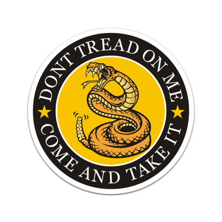 Don T Tread On Me Come And Take It Sticker Decal Gadsden Rattlesnake