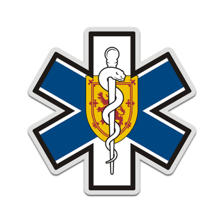 Nova Scotia Flag Star Of Life NS EMT Paramedic EMS Sticker Decal