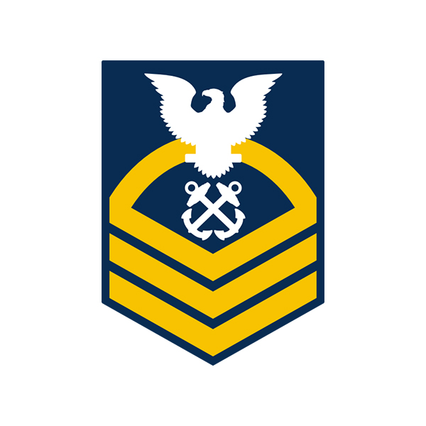 Navy E-6 Petty Officer First Class (Gold) Decal - Military Graphics