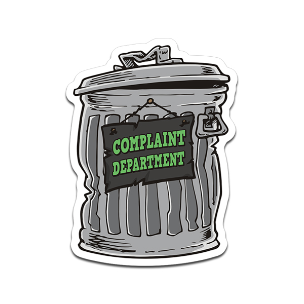 Complaint Department Sticker Decal