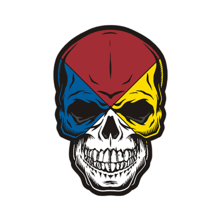 Hazmat Skull Haz Mat Hazardous Materials Toxic Waste Sticker Decal V4 ...