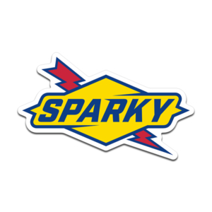 Sparky Electrician Sticker Decal