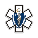 Massachusetts State Flag Star of Life MA EMT Paramedic EMS Sticker ...